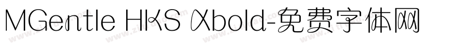 MGentle HKS Xbold字体转换